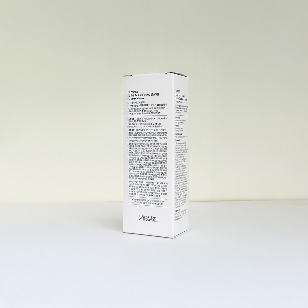 COSRX Aloe 54.2 Aqua Tone-Up Sunscreen SPF50+ PA++++ 50ml - alternate product view 3