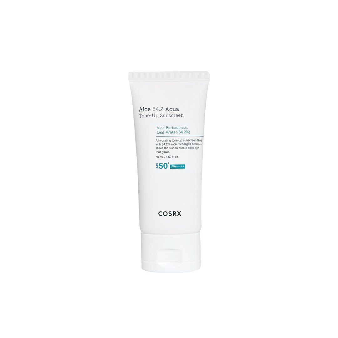 COSRX Aloe 54.2 Aqua Tone-Up Sunscreen SPF50+ PA++++ 50ml - front product view